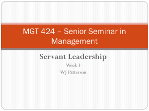 Servant Leadership Powerpoint Slides