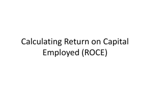 Calculating Return on Capital Employed