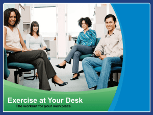 Exercising at Your Desk
