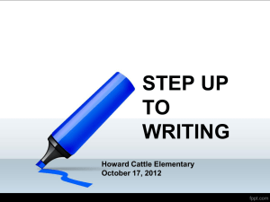 Step Up to Writing Workshop Pt. 2