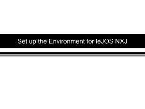 2.Set up the Environment for leJOS NXJ