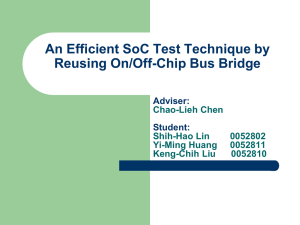 An Efficient SoC Test Technique by Reusing On/Off