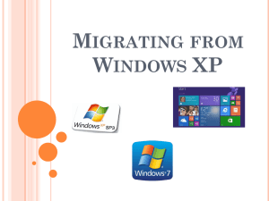 Migrating from Windows XP - Computers and Technology