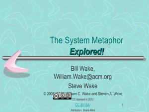 System Metaphor Explored