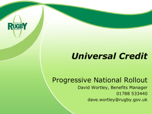 Universal Credit - Tamworth Borough Council