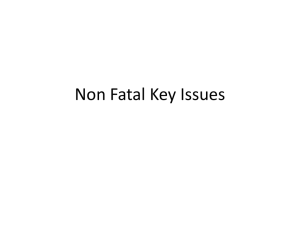 Non Fatal Key Issues