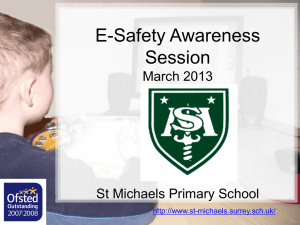 E-safety in ITT - Saint Michael Catholic Primary School