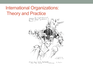 International Organizations: Theory and Practice