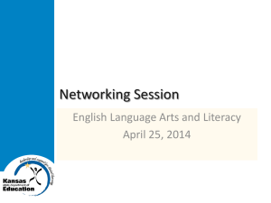 Networking Sessions: English Language Arts and Literacy