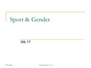 Sport & Gender