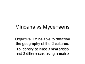Minoans VS Mycenaean