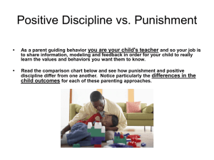 Positive Discipline vs. Punishment