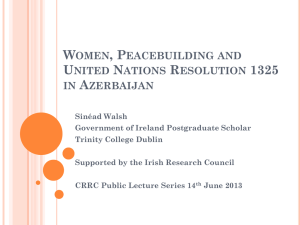 Women, Peacebuilding and United Nations