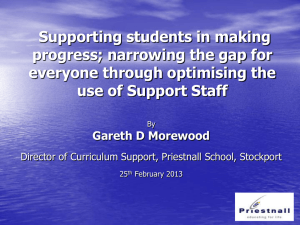 Using support staff effectively: narrowing the gap