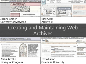 Creating and Maintaining Web Archives