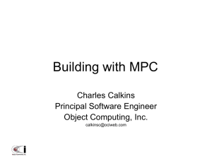 Building with MPC