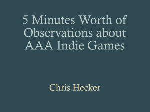 AAA Indie Games
