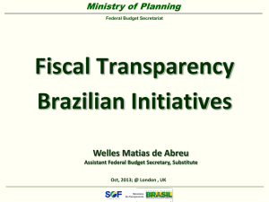 Brazil`s experience with public participation