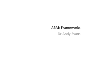 ABM frameworks