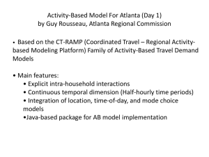 Activity-Based Model For Atlanta