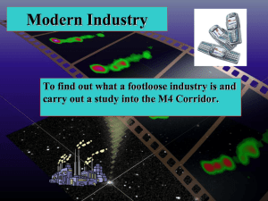 Modern Industry To find out what a footloose