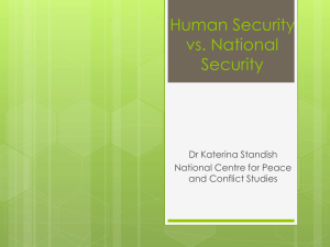 Human security as transcending national security