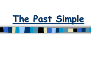 The Past simple