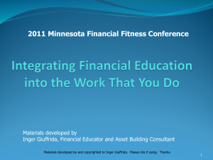 Financial Education - Family Assets For Independence In Minnesota