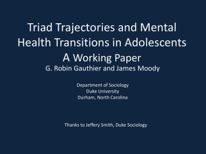 Triad Trajectories and Mental Health Transitions in