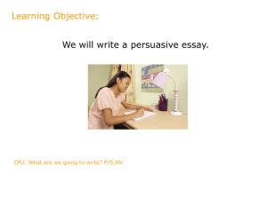 persuasive essay