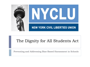 The Dignity for All Students Act