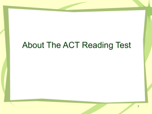 ACT.Reading.Test PPT