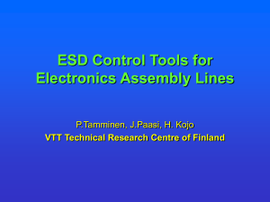 ESD Control Tools for Electronics Assembly Lines