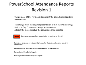 PowerSchool Attendance Reports