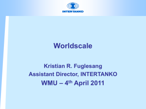 Worldscale – 4 th April 2011, WMU