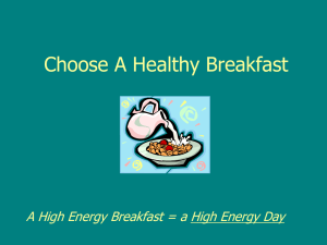 Healthy Breakfast - Drexel University