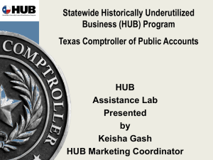 HUB Certification - Texas Tech University Departments