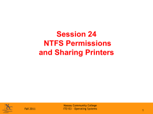 NTFS Permissions - Nassau Community College