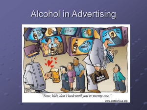 Alcohol/tobacco in Advertising - Hinsdale Township High School