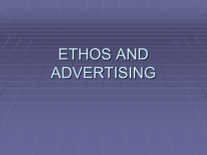 ETHOS AND ADVERTISING