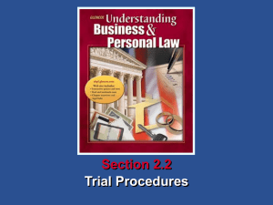 Section 2.2 Assessment Understanding Business and Personal Law