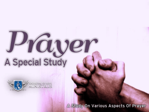 How God Answers Prayer - Cathedral of Hope Ministries