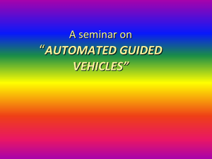 A seminar on “AUTOMATED GUIDED VEHICLES”