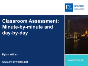 Raising standards through classroom assessment