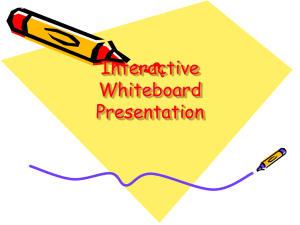 Interactive Whiteboard Presentation
