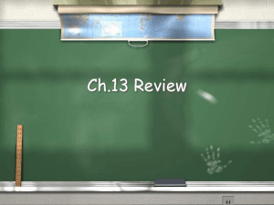 Ch.13 Review PPT