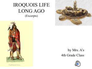 IROQUOIS LIFE LONG AGO