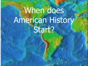 When does American History Start?