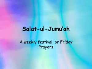 Salat-ul-Jumu`ah - Religious Education 4 U