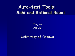Auto-test Tools: Sahi and Rational Robot